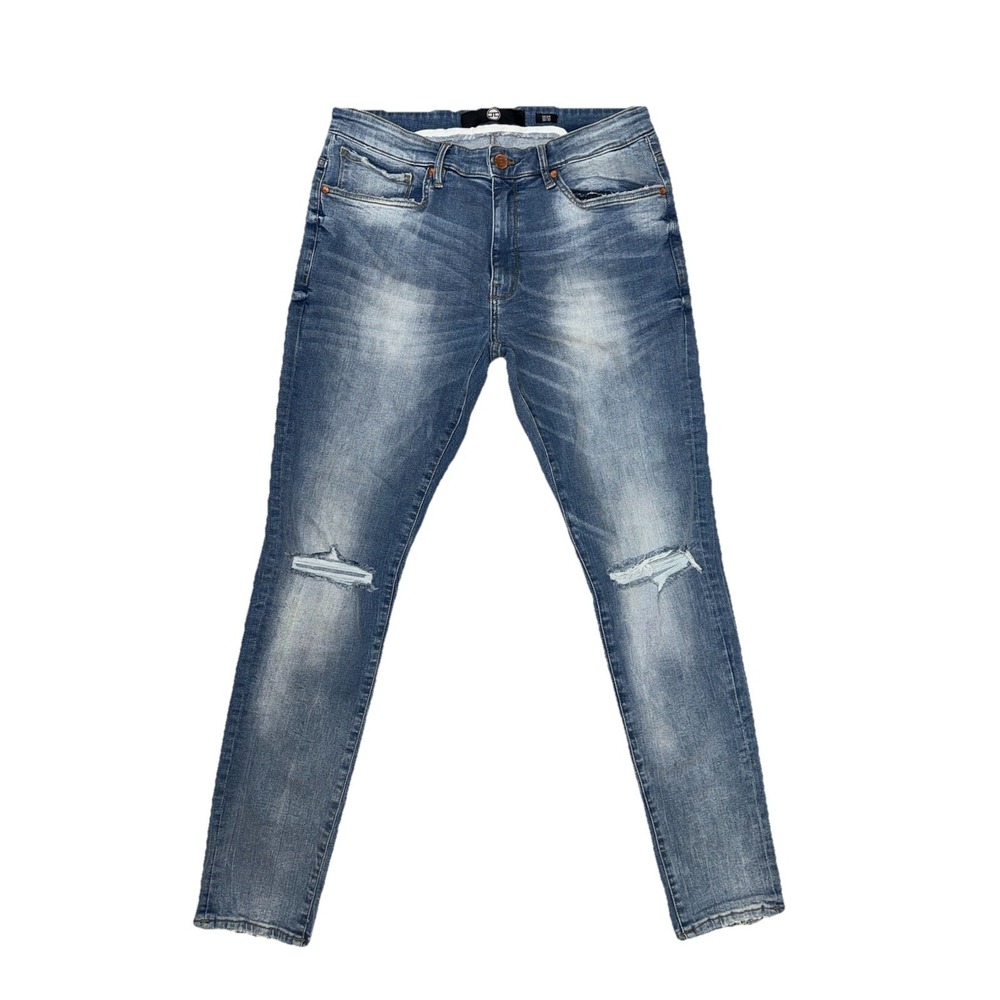 Jordan Craig Men's Sz 32X32 Sean Collection Stretch Stone Distress Skinny Jeans